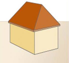 Schilddak - voorbeeld van deze dakvorm